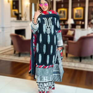 Colorlife black Kolka Print with Embroidery